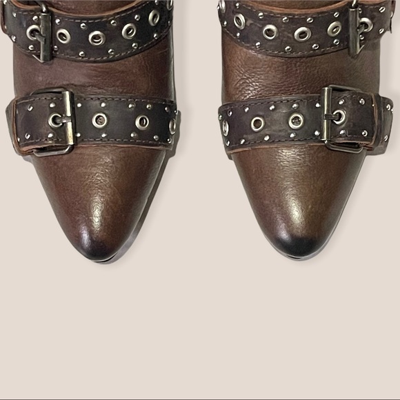 New! FREEBIRD “JOUST” Brown Leather Bootie - Picture 7 of 13